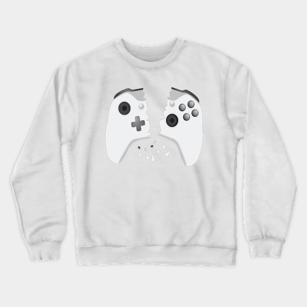 Snapped Controller Crewneck Sweatshirt by MJG Design